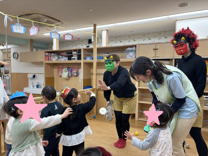 英語レッスン＆豆まき！